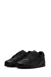 Nike Black/Grey Air Max 90 Trainers - Image 5 of 10