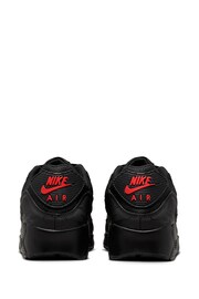 Nike Black/Grey Air Max 90 Trainers - Image 7 of 10
