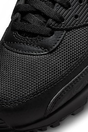 Nike Black/Grey Air Max 90 Trainers - Image 9 of 10