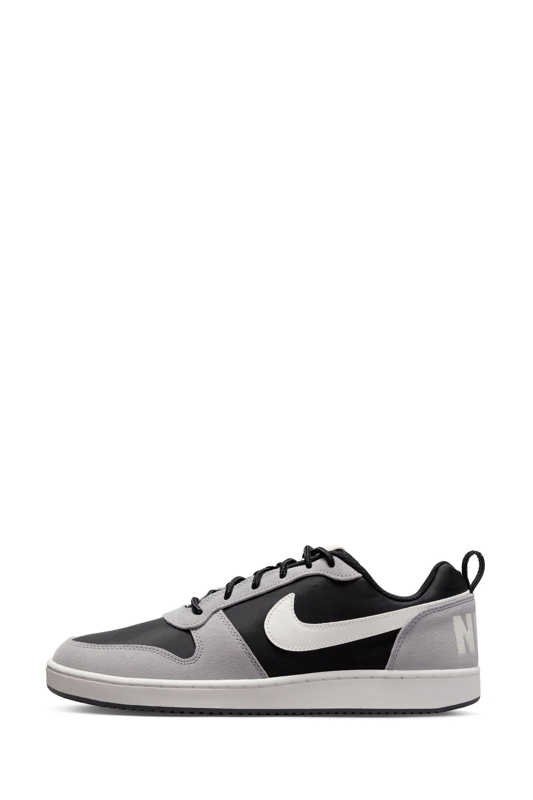 Buy Nike Black Grey Court Borough Low Trainers from Next Luxembourg