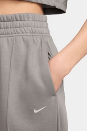 Nike Grey Swoosh Logo Joggers - Image 3 of 6
