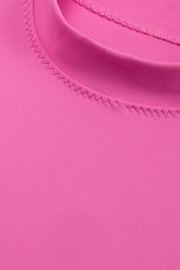 Nike Pink One Dri-FIT Mock Neck Cropped Tank Top - Image 8 of 9