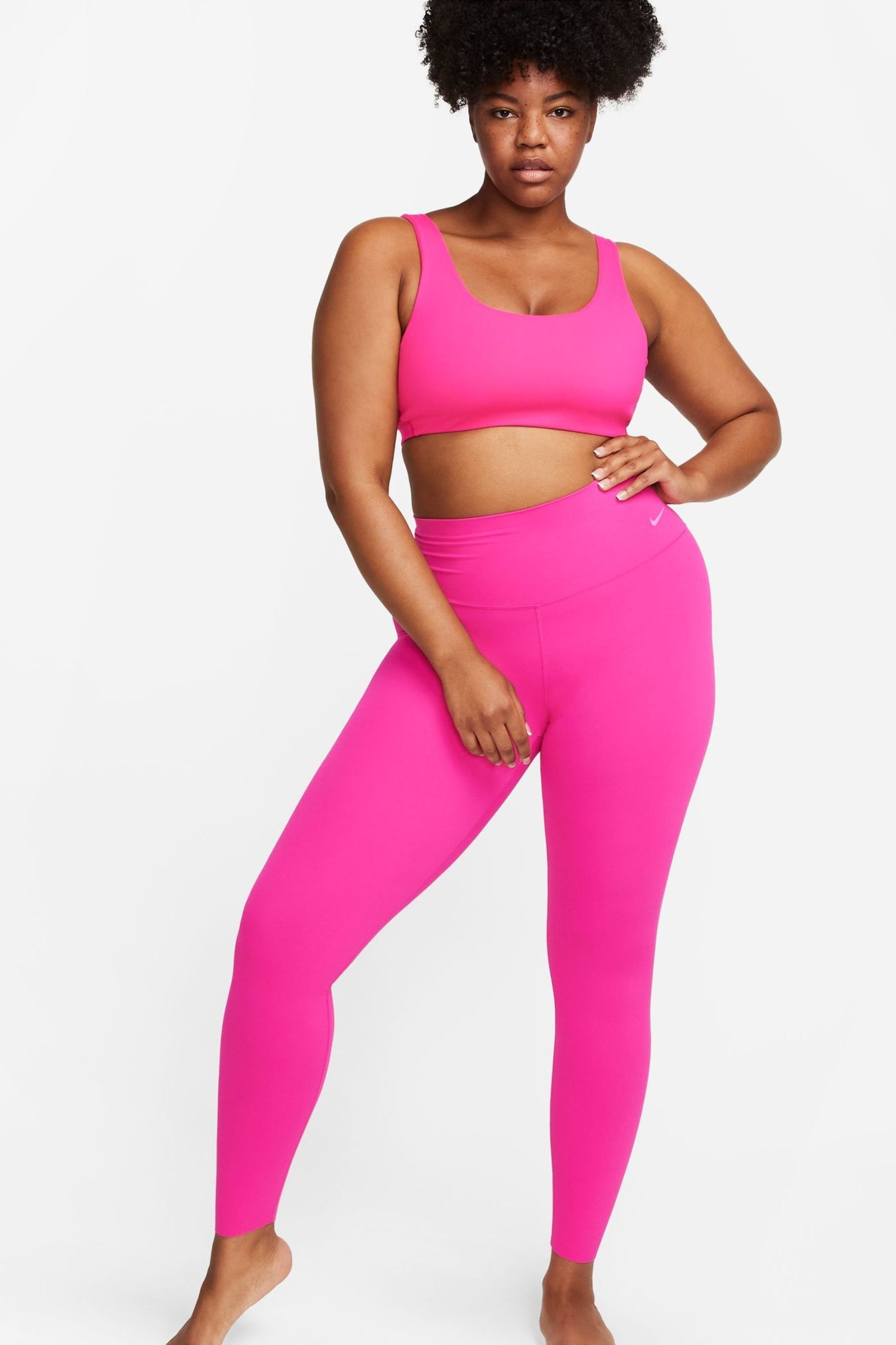 Buy Nike Pink Zenvy High Waisted Full Length Leggings from Next Luxembourg