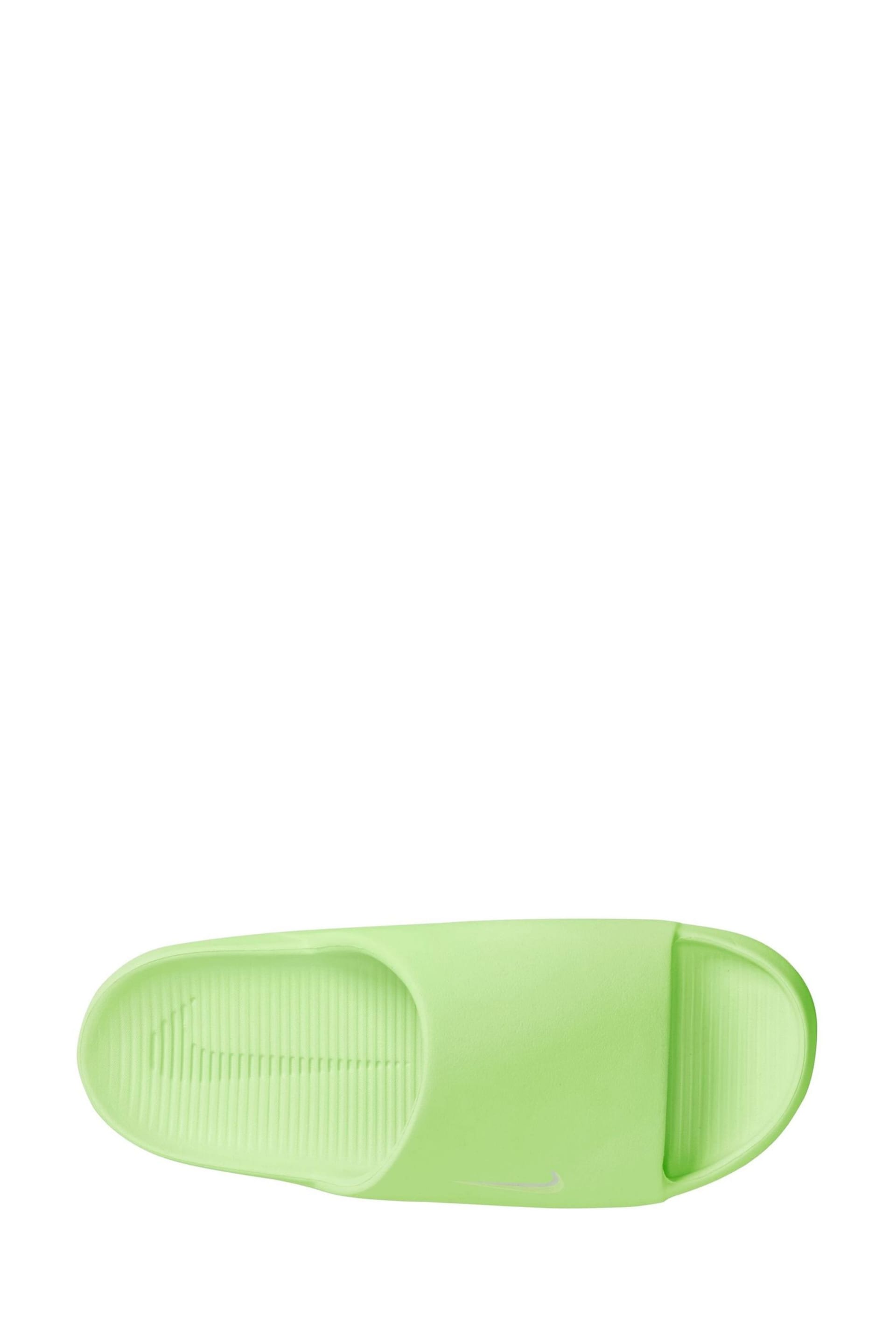 Nike Lime Green Calm Sliders - Image 3 of 9