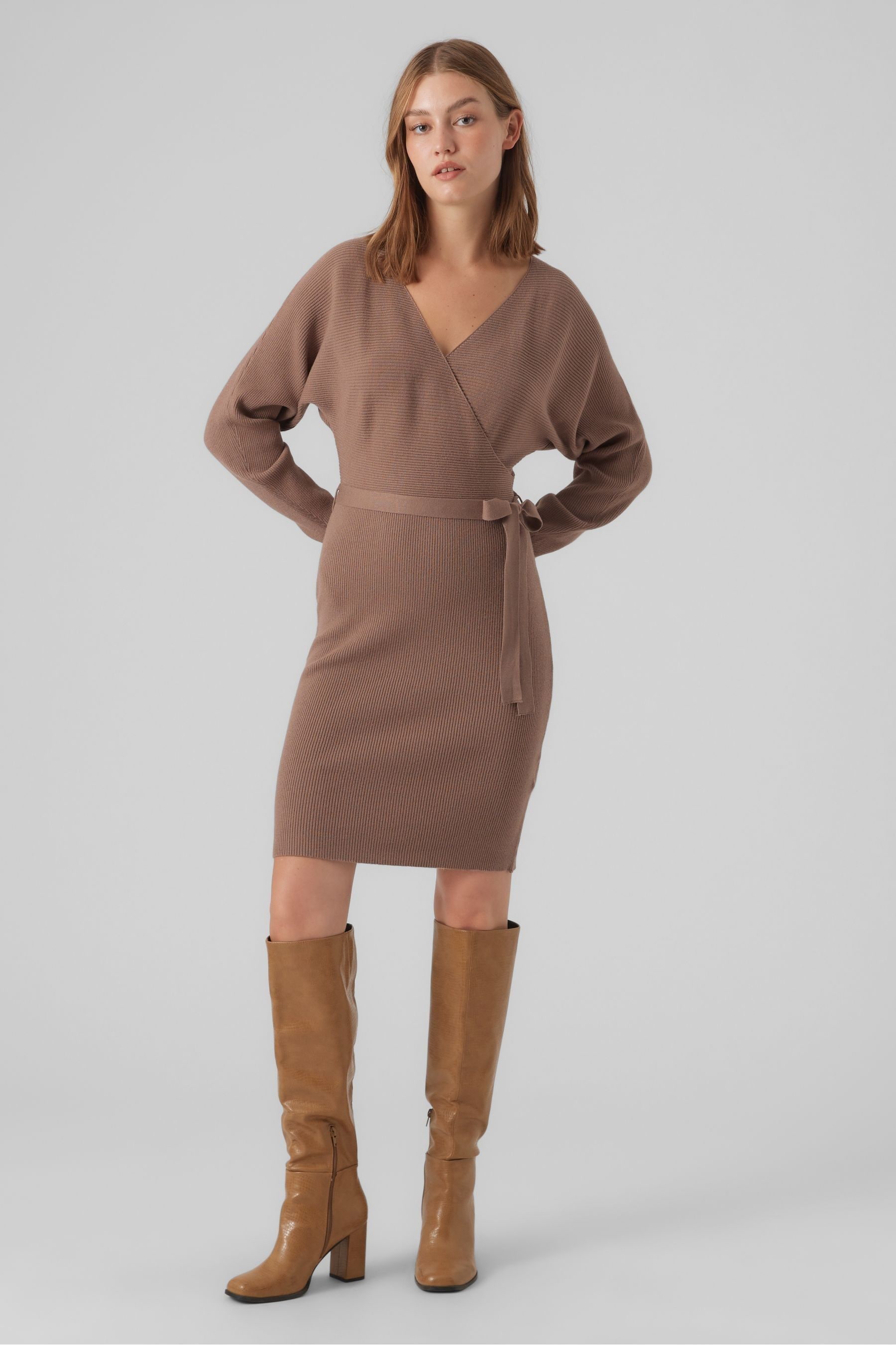 Jumper wrap dress hotsell