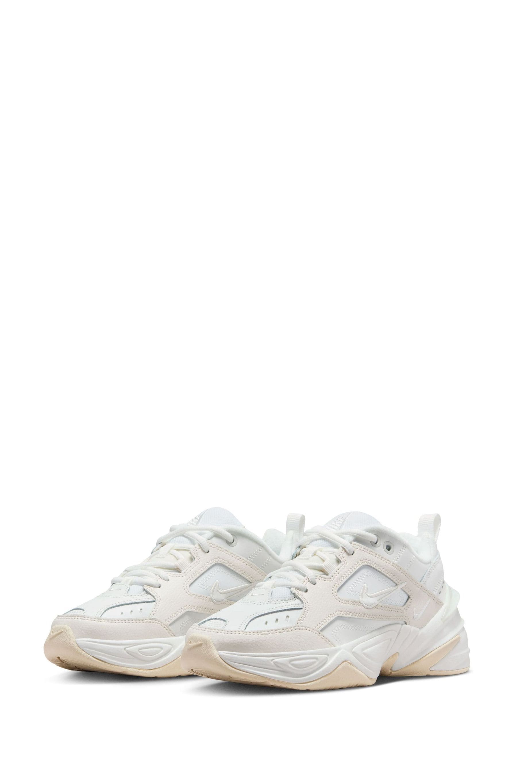 Nike m2k tekno white cream top