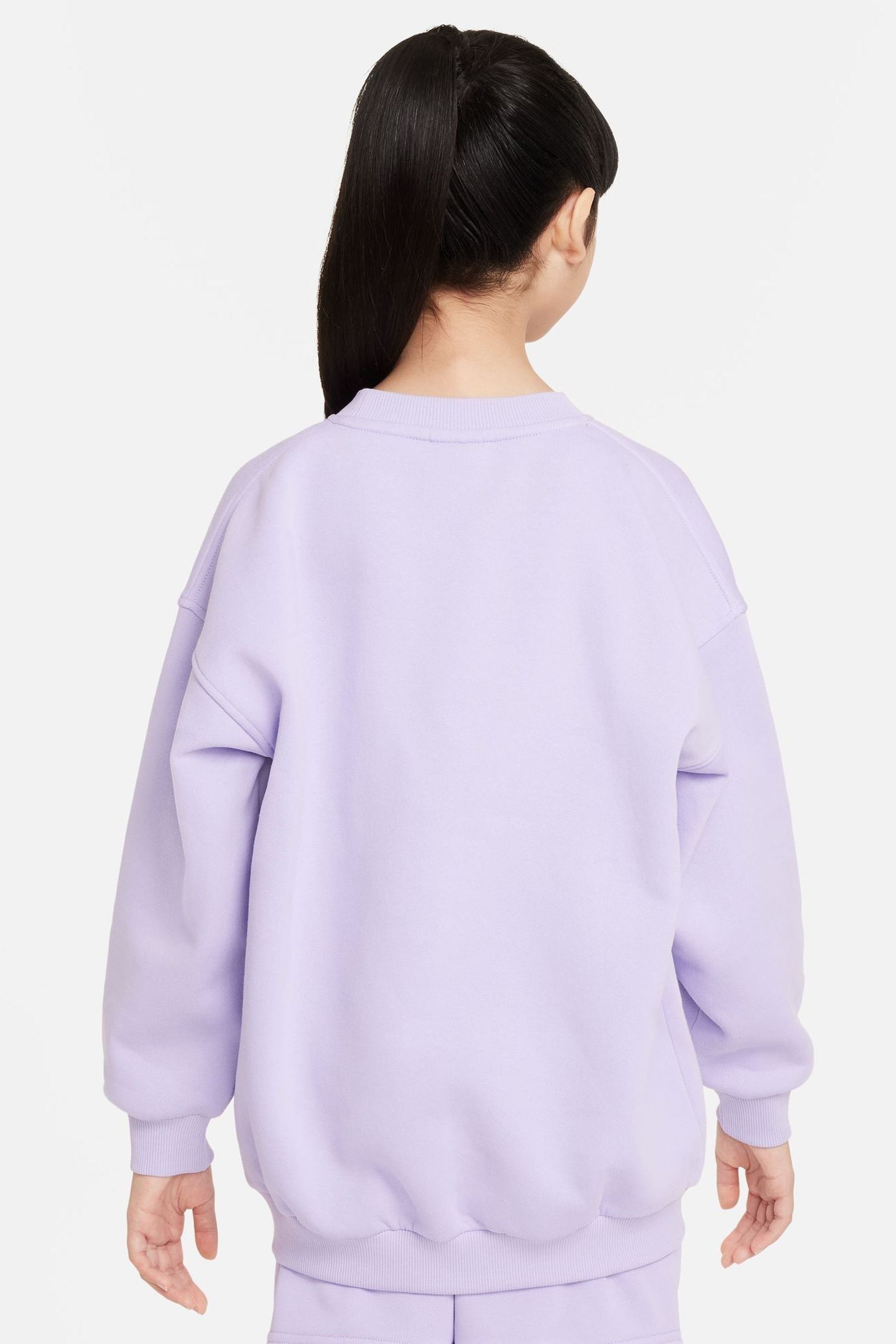 Buy Nike Lilac Purple Oversized Club Fleece Sweatshirt from the Next UK online shop