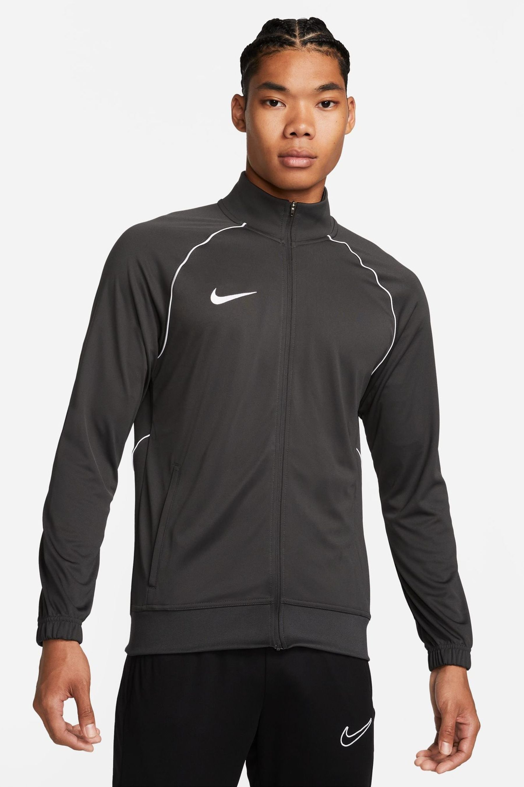 Buy Nike Grey White DriFIT Academy Pro Zip Up Training Top from the Next UK online shop