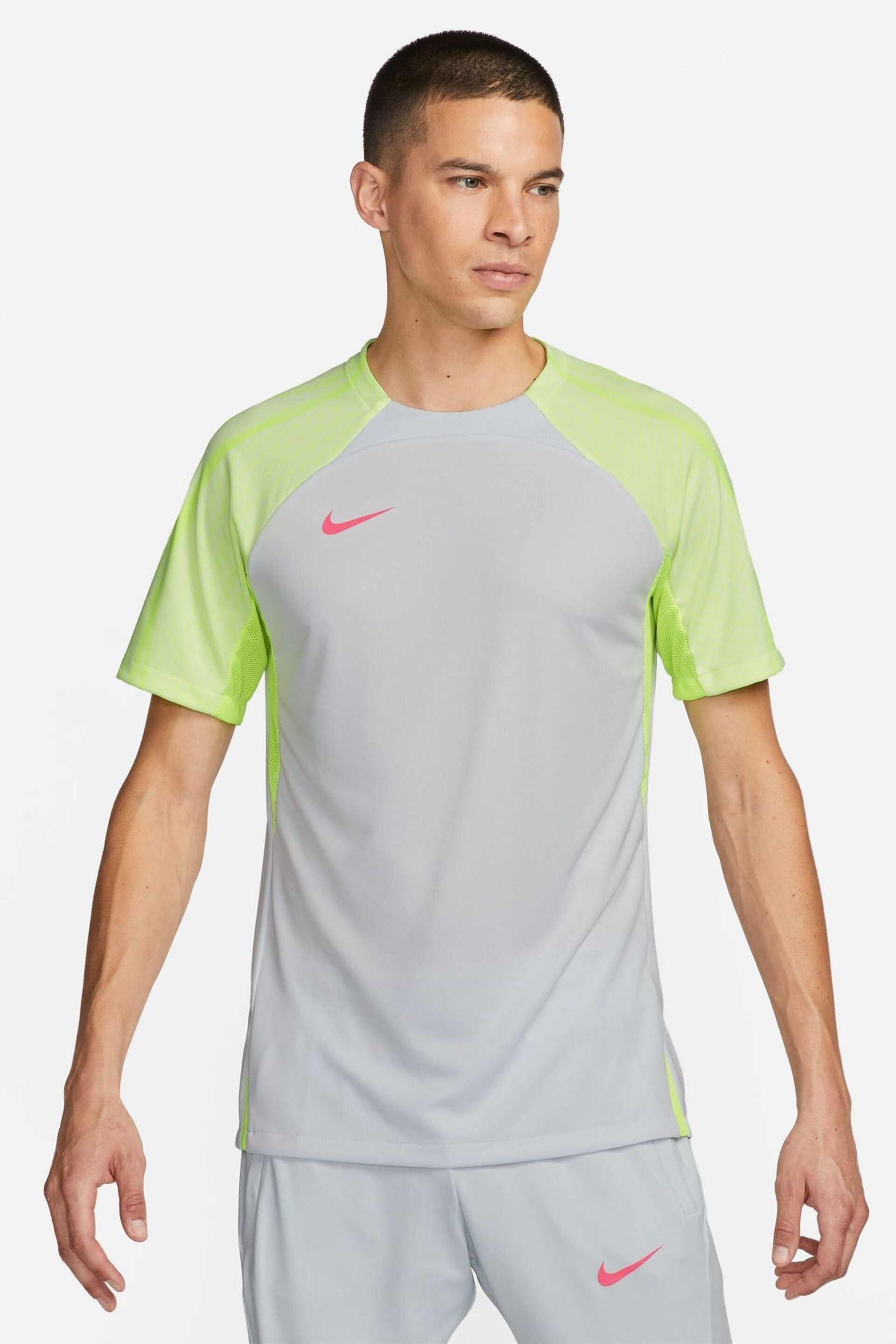 Nike Black/Grey DriFIT Strike Training T-Shirt - Image 1 of 7