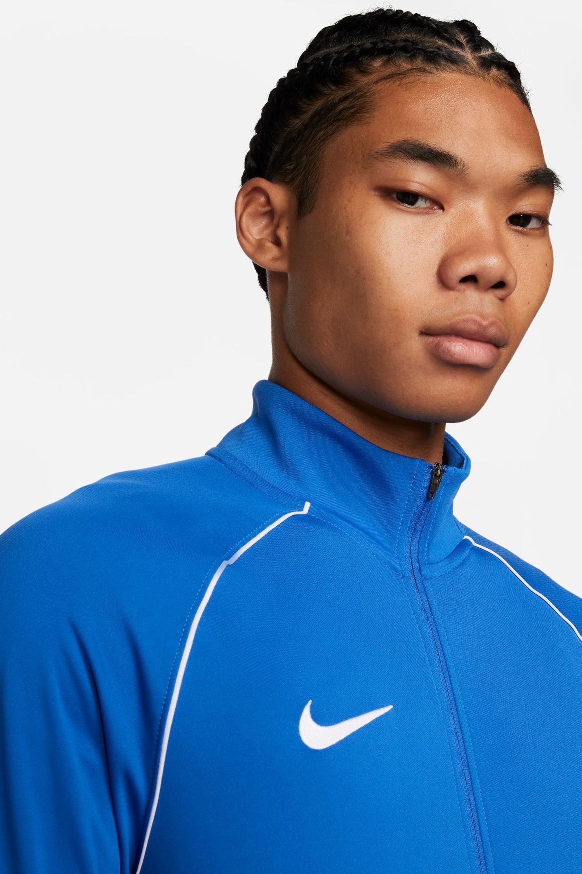 Nike Blue DriFIT Academy Pro Zip Up Training Top - Image 3 of 6