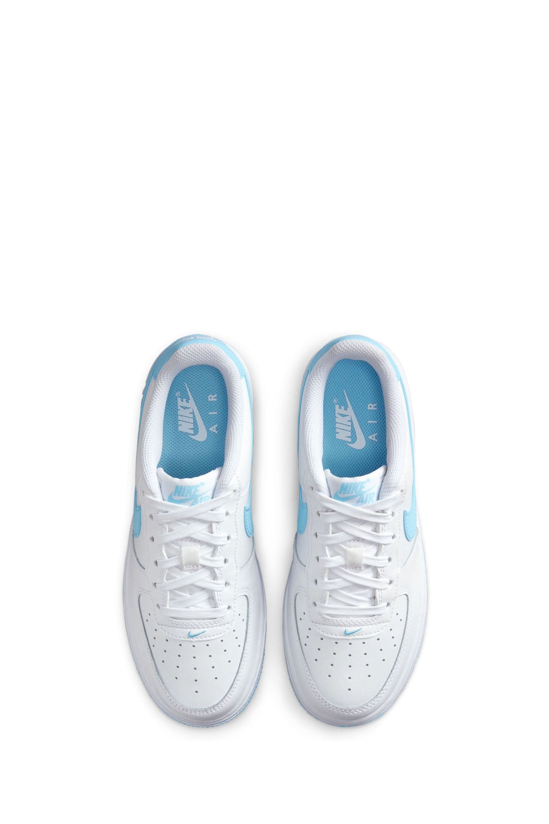 Nike air force 1 white and armory blue online