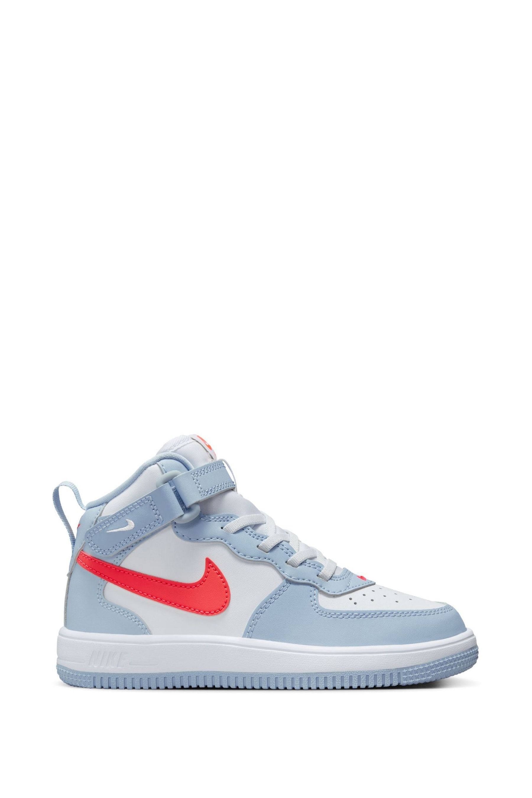 Buy Nike Light Blue Air Force 1 Mid Easy On Trainers from Next Luxembourg
