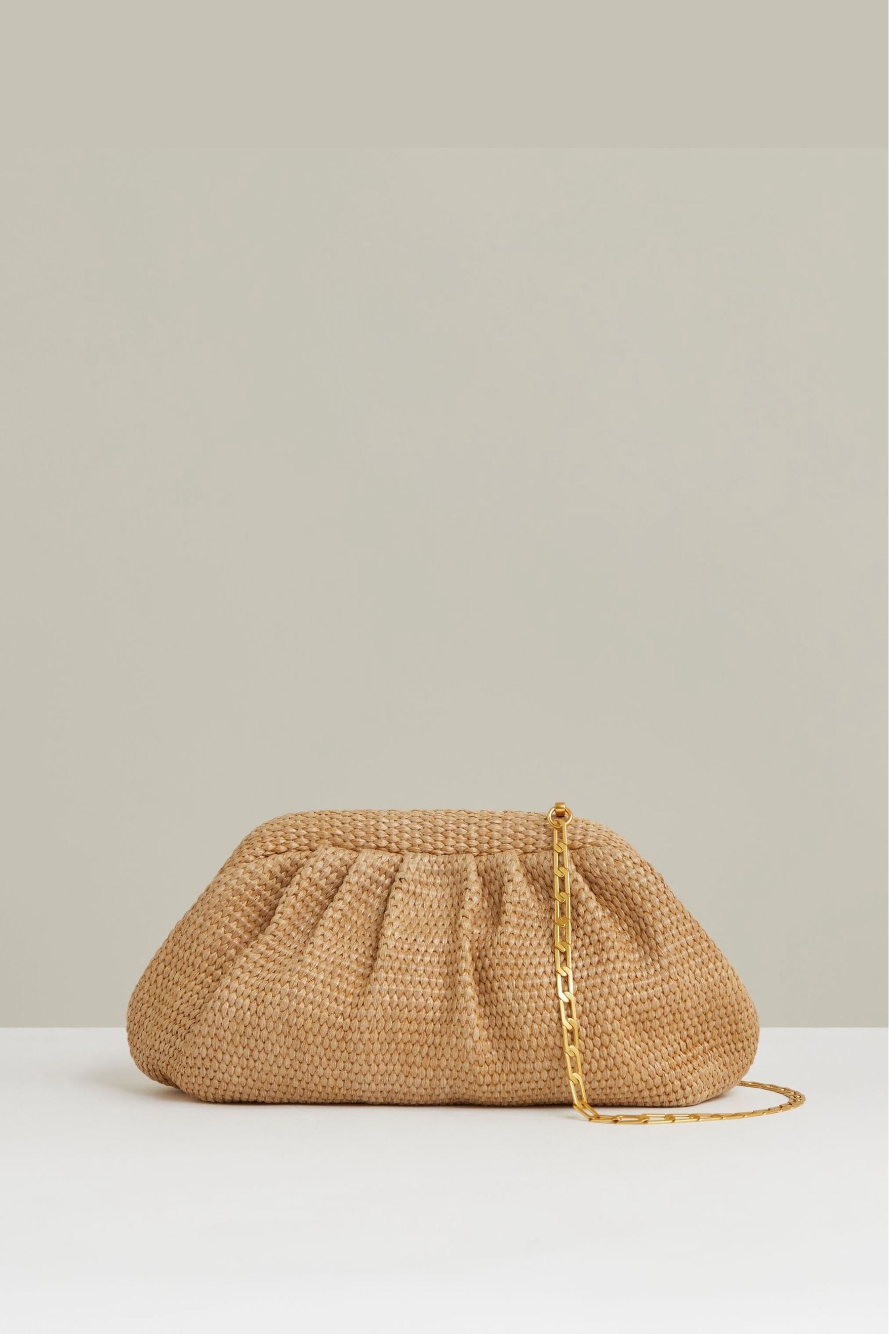 Raffia clutch bag discount