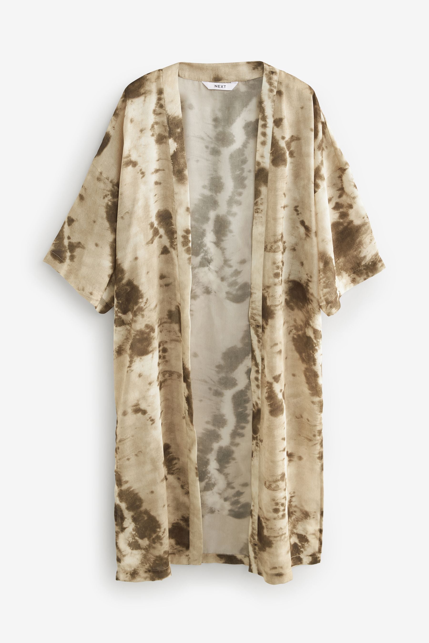 Buy Khaki Green Tie Dye 3 4 Sleeve Kimono from Next Luxembourg