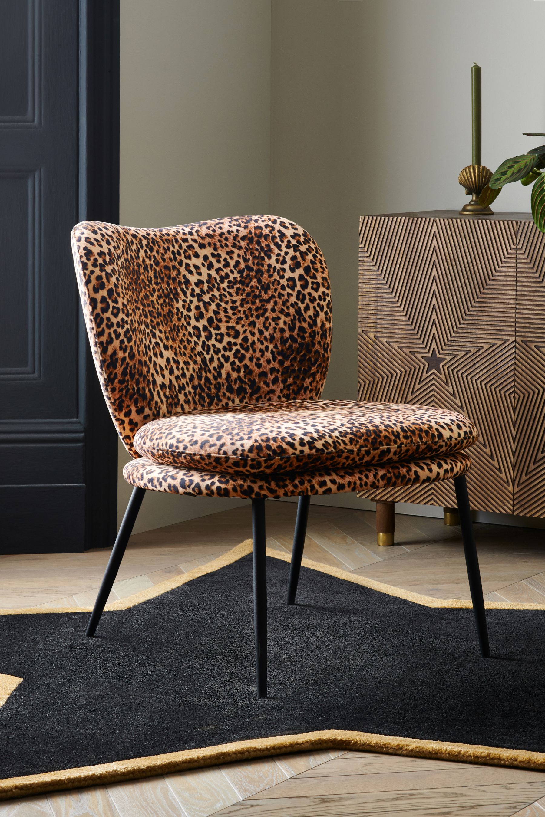 Leopard print chair next outlet
