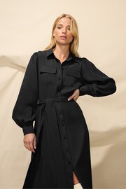 Ro&Zo Pocket Detail Midi Shirt Dress - Image 4 of 5