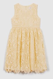 Reiss Lemon Daia Senior Fit-and-Flare Lace Dress - Image 2 of 6