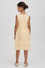 Reiss Lemon Daia Senior Fit-and-Flare Lace Dress - Image 5 of 6