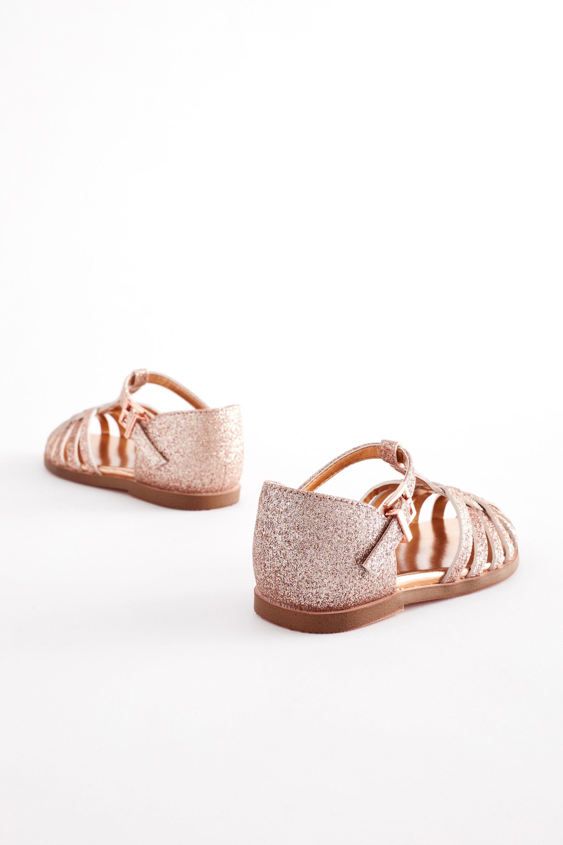 Buy Pink Glitter Fisherman Occasion Sandals from the Next UK online shop