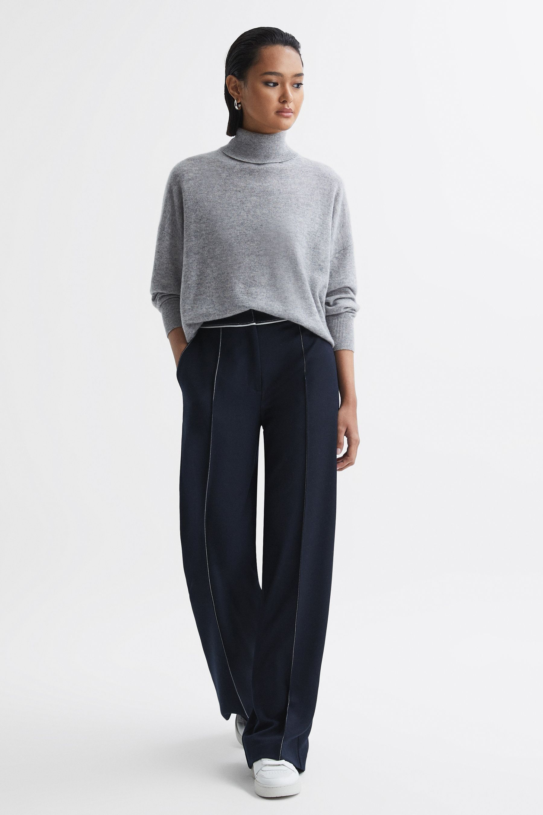 Next petite navy trousers sale
