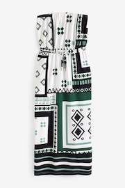 White/Green Bandeau Midi Dress - Image 6 of 7