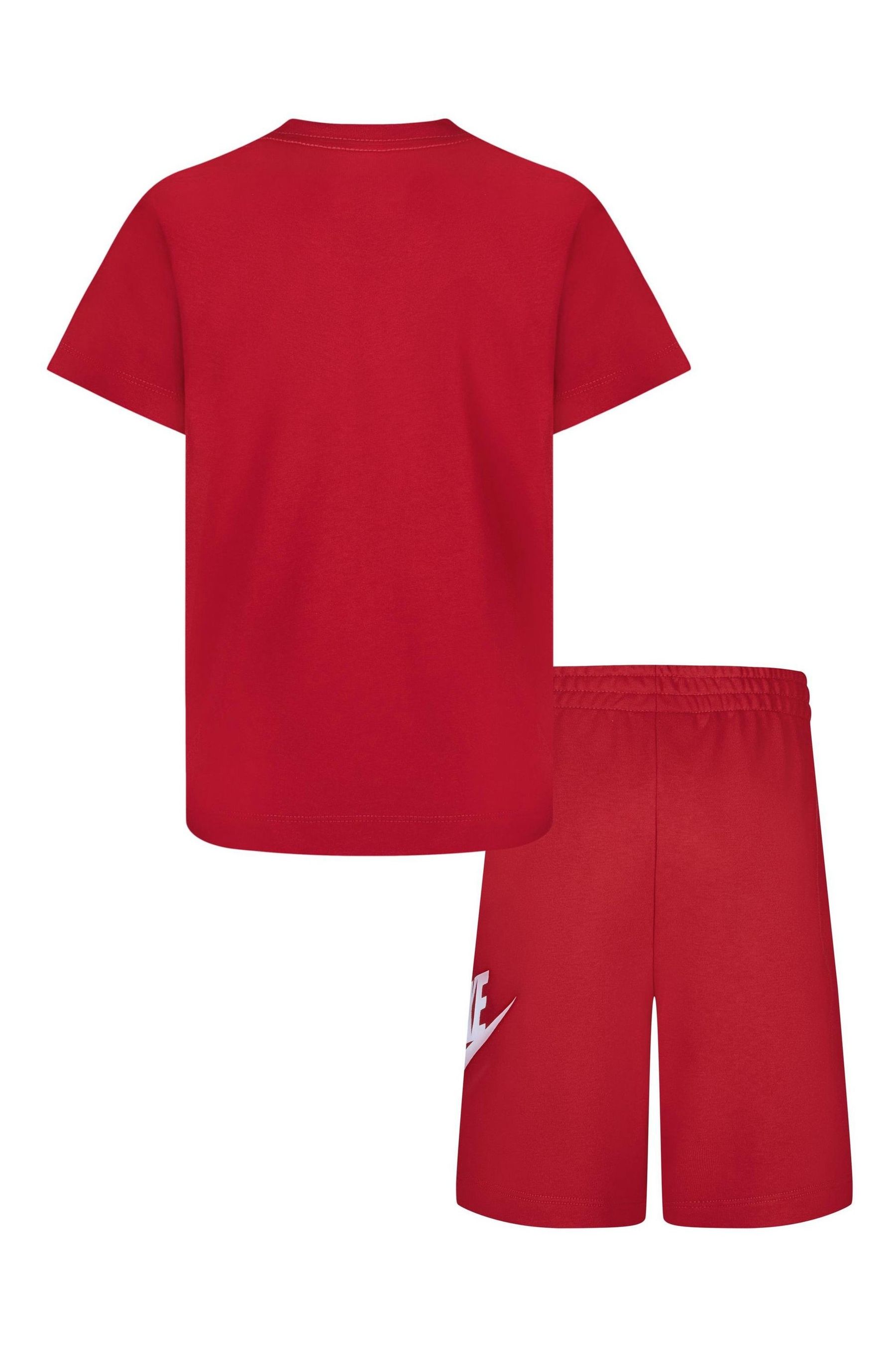 Red shirt and shorts hot sale
