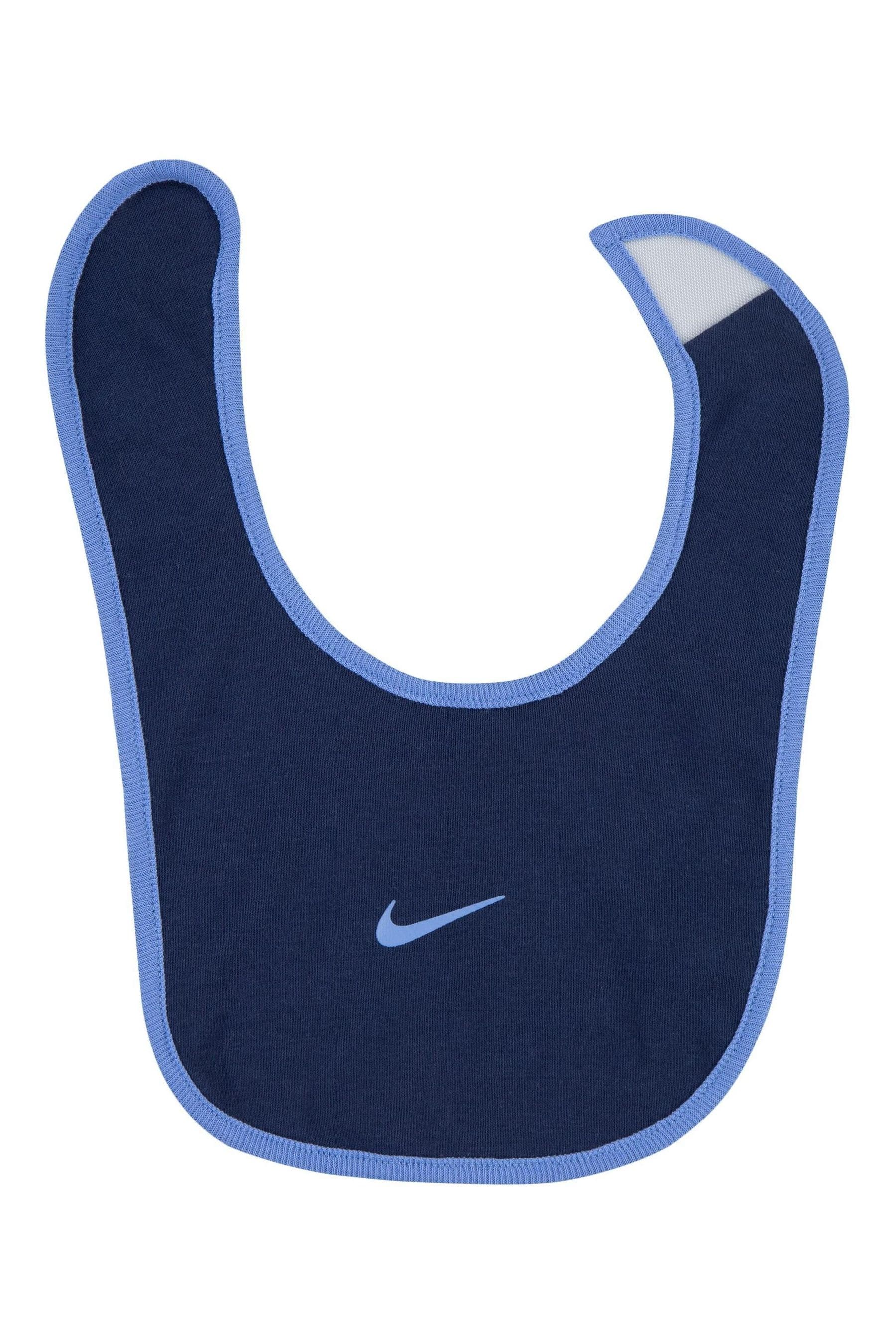 Buy Nike Blue Baby Hat Romper and Bib 3 Piece Set from Next Luxembourg
