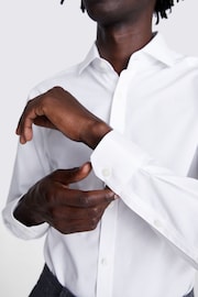 MOSS Slim Fit Poplin Zero Iron White Shirt - Image 2 of 4