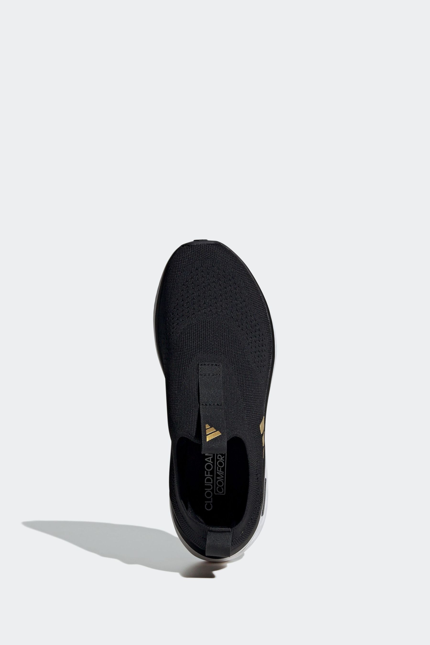 Adidas black shoes without laces best sale