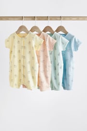 Bright Baby Jersey Rompers 4 Pack - Image 1 of 11