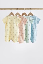 Bright Baby Jersey Rompers 4 Pack - Image 2 of 11