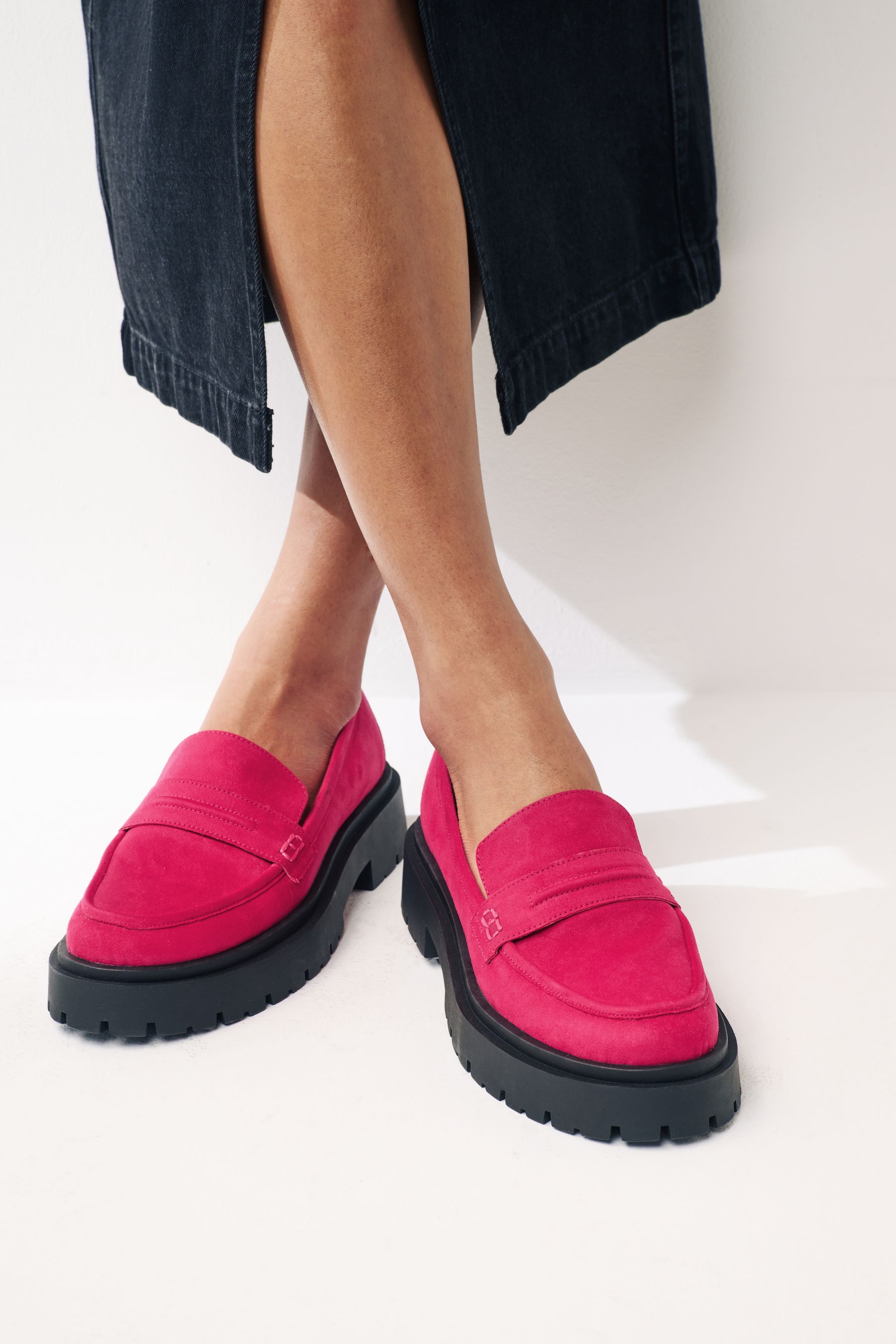 Next pink loafers sales