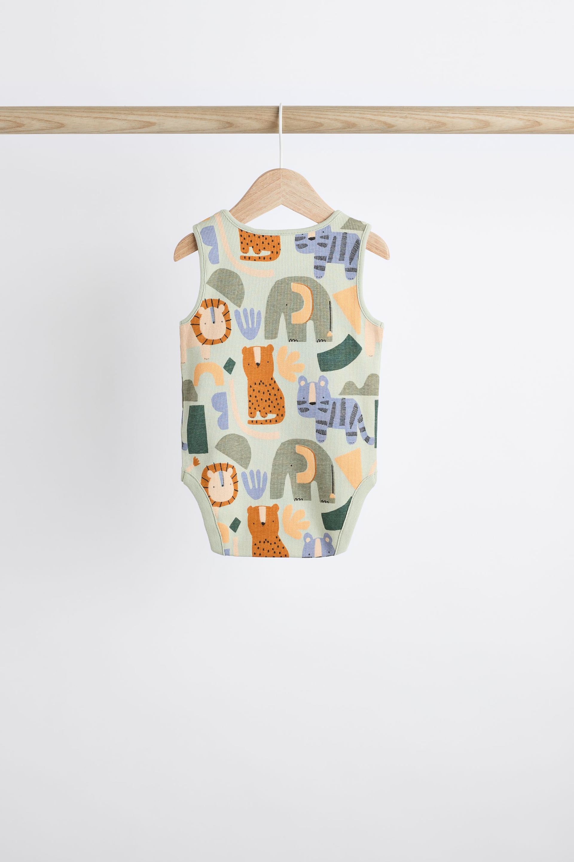 Muted Character Baby Bodysuits 5 Pack - Image 6 of 14