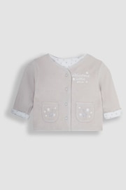 JoJo Maman Bébé Grey 2-Piece Welcome Little One Sleepsuit & Jacket Set - Image 3 of 4