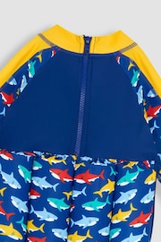 JoJo Maman Bébé Shark UPF 50 Sun Protection Float Suit - Image 4 of 4