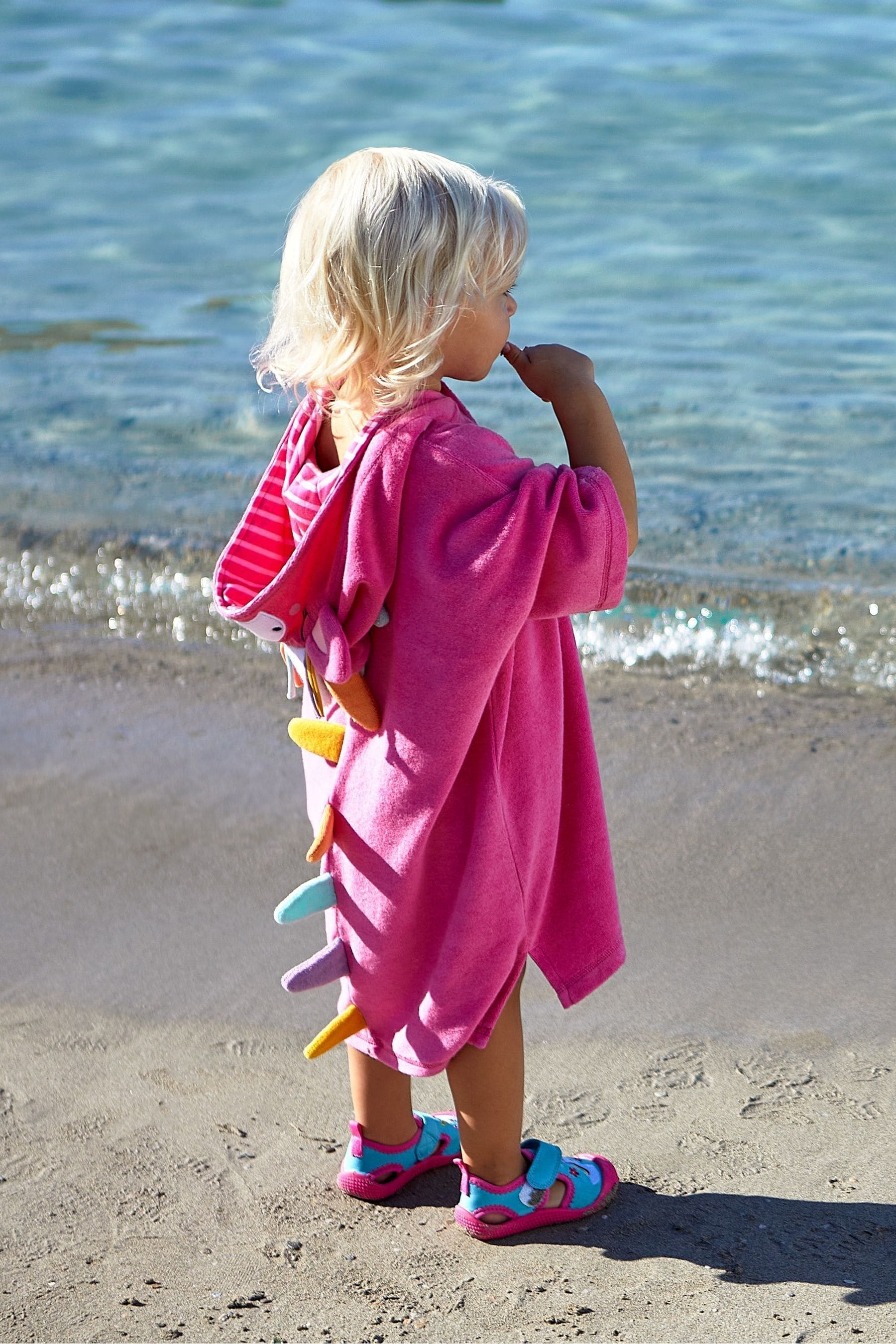 Buy JoJo Maman Bebe Pink Towelling Hooded Poncho from the Next UK online shop