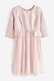 Seraphine Pink Pleated Maternity Dress - Image 8 of 8