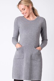 Seraphine Grey Rosemary Pocket Detail Dress - Image 4 of 6