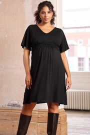 Seraphine A Line Jersey Nursing Black Dress - Image 3 of 6