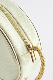 Cream L Initial Patch Canvas Bag - Image 4 of 6