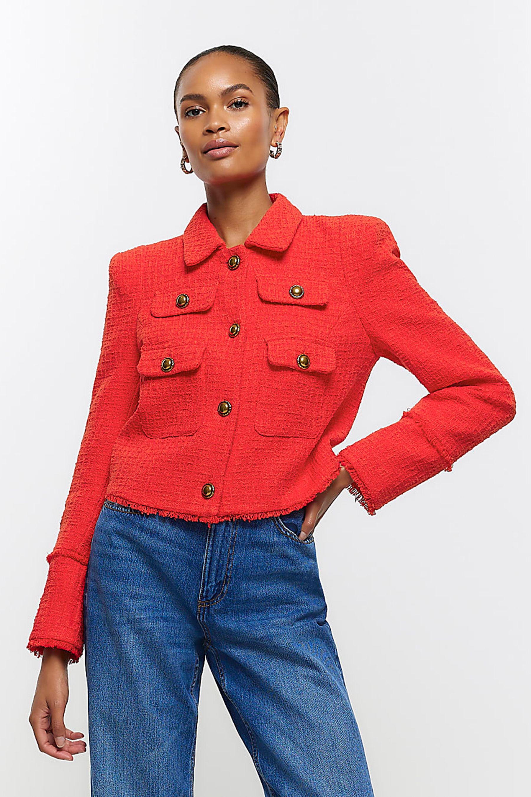River island jersey blazer new arrivals