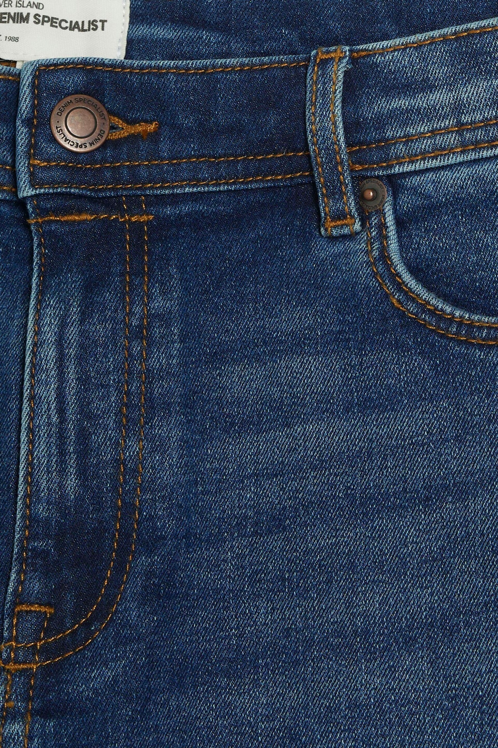 River Island Blue Medium Wash Skinny Jeans - Image 6 of 6
