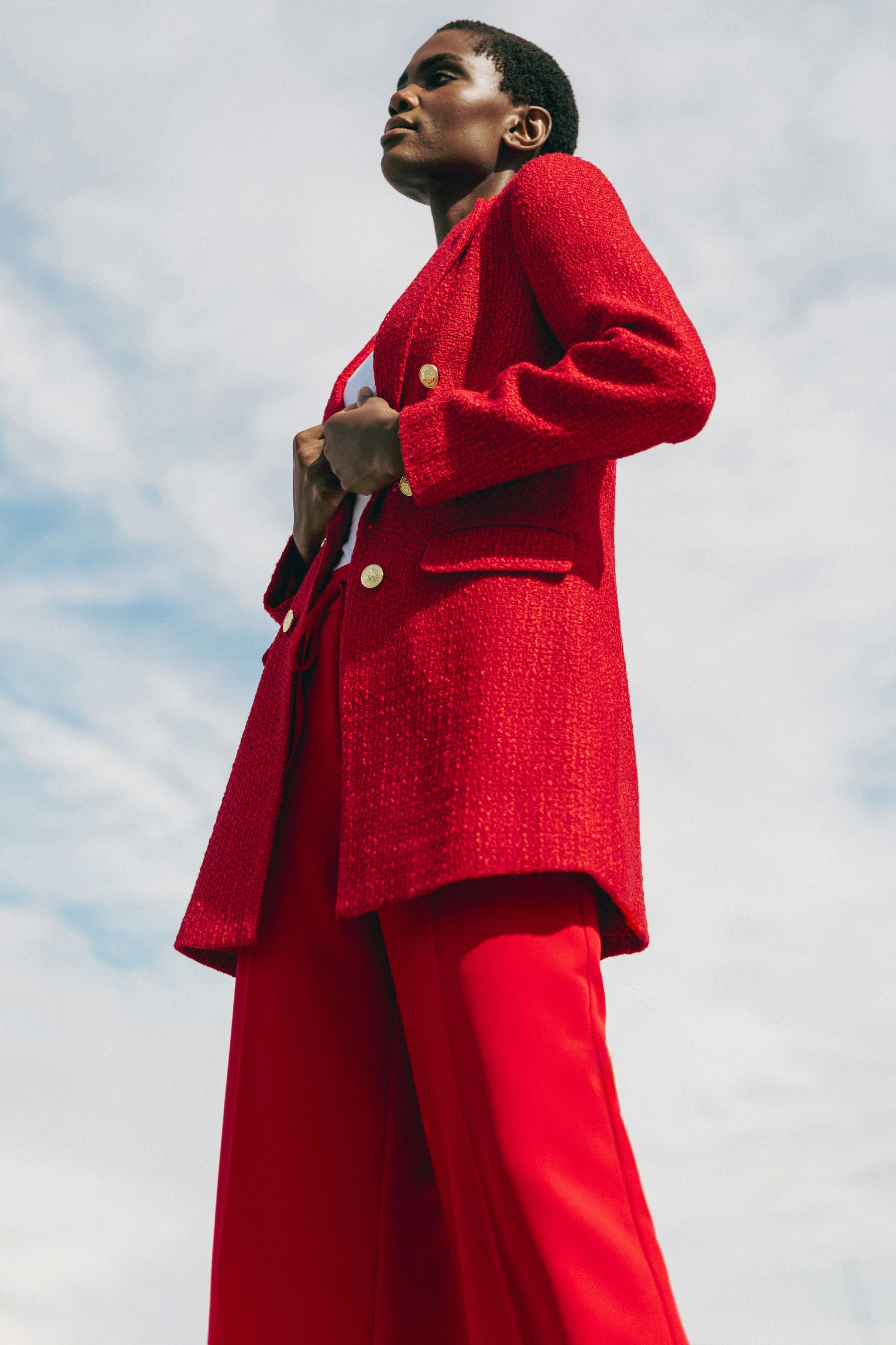 Buy Roman Red Longline Boucle Tailored Blazer from the Next UK online shop