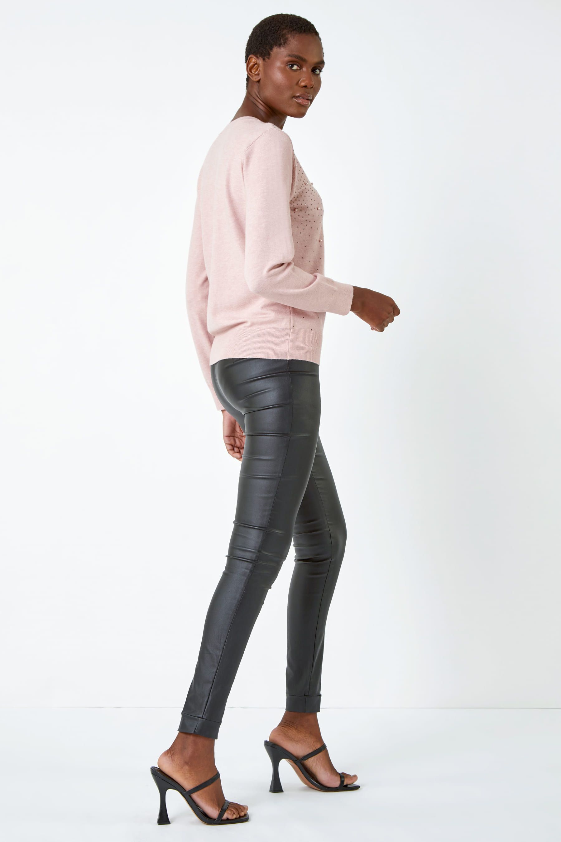 Pink embellished jumper outlet