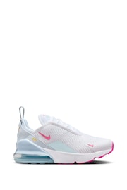 Nike White/Pink Air Max 270 Little Kids' Shoe - Image 1 of 8