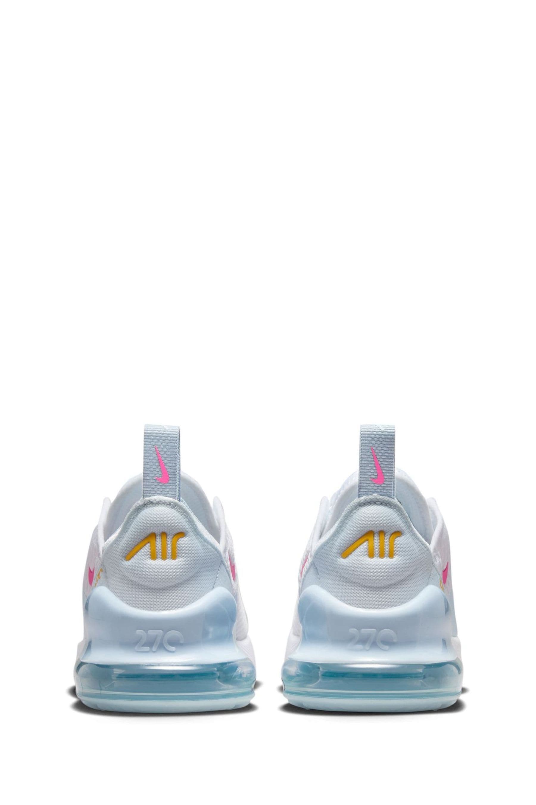 Buy Nike White Pink Air Max 270 Junior Trainers from Next Luxembourg