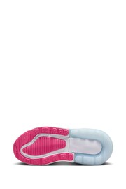 Nike White/Pink Air Max 270 Little Kids' Shoe - Image 6 of 8