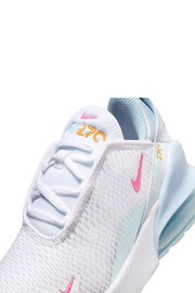 Nike White/Pink Air Max 270 Little Kids' Shoe - Image 7 of 8