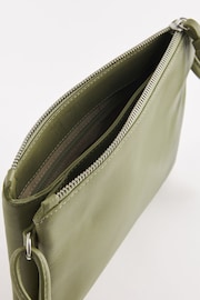 Sage Green Leather Cross-Body Bag - Image 7 of 7