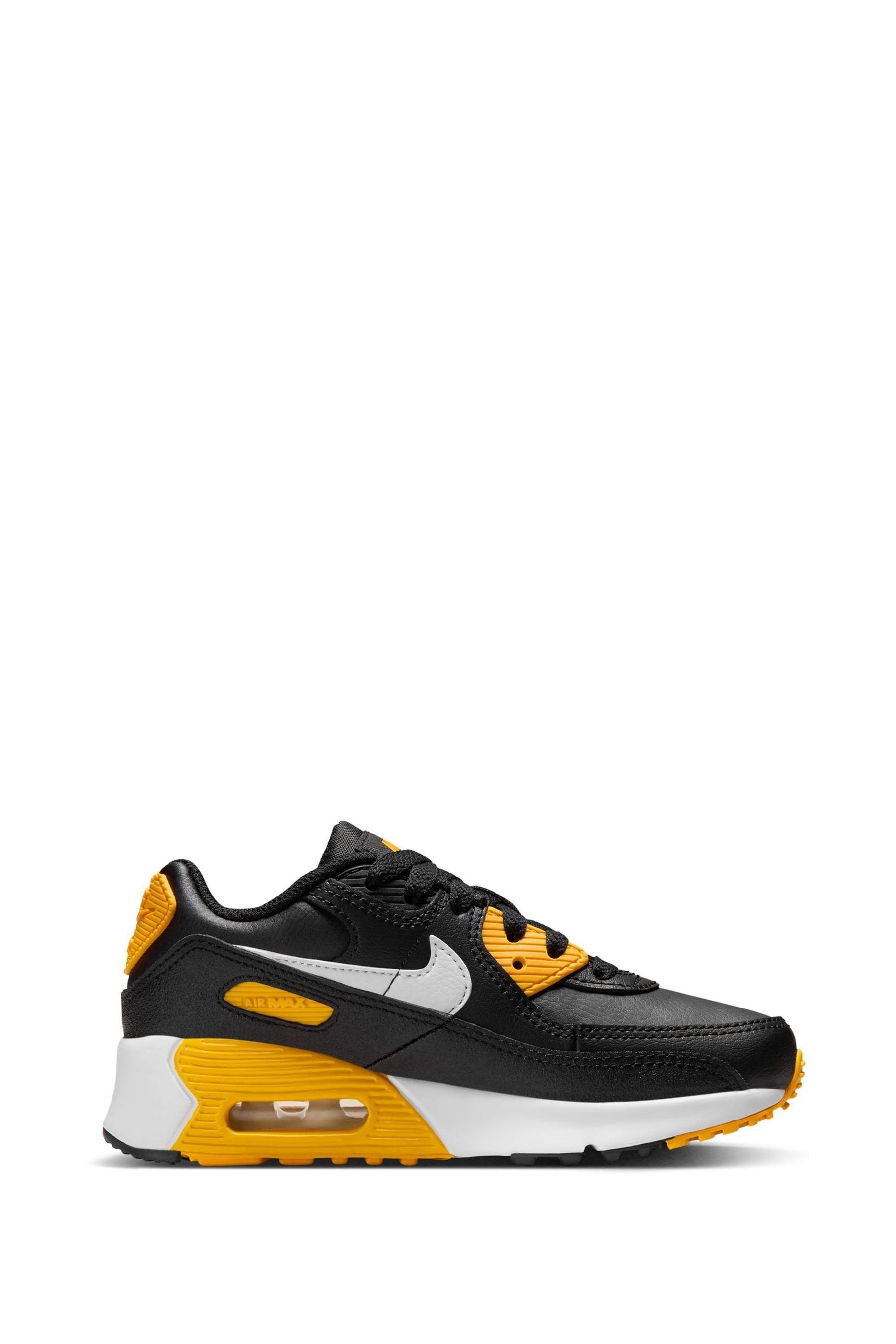 Nike Black Air Max 90 LTR Little Kids Shoes